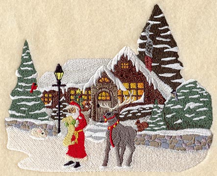 Santa at the Christmas Cottage