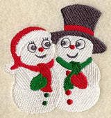 Mr. and Mrs. Snow Buddies