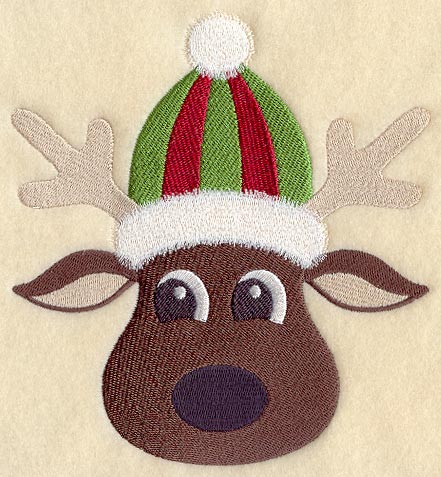 Reindeer in Stocking Hat