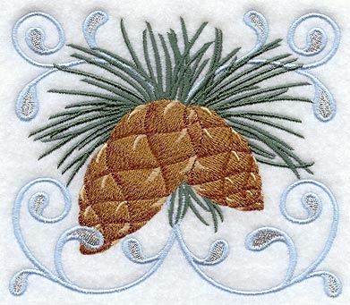 Winter Wonderland Pine Cones
