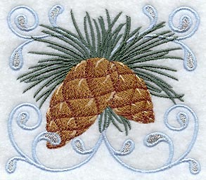 Winter Wonderland Pine Cones