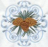 Winter Wonderland Pine Cone Circle