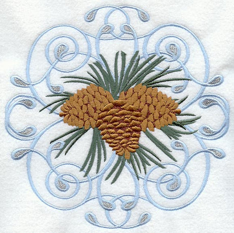 Winter Wonderland Pine Cone Circle