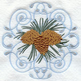 Winter Wonderland Pine Cone Circle