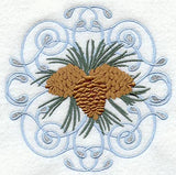 Winter Wonderland Pine Cone Circle