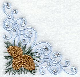 Winter Wonderland Pine Cone Corner