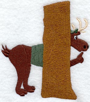 Muddie The Hiding Moose