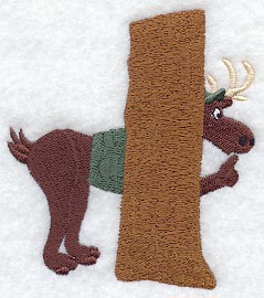 Muddie The Hiding Moose