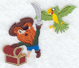 Shorty the Pirate & Parrot