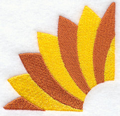 Sunflower Quilt Block - Quarter - Lg