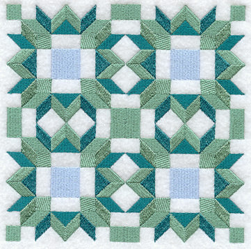 Friendship Star Quilt Block - 4 Block - Lg