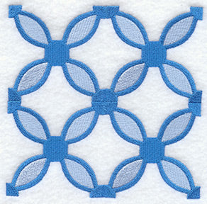 Job's Tears Quilt Block - 4 Block - Lg