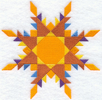Feathered Star Quilt Block - Lg