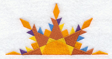 Feathered Star Quilt Block - Half - Lg