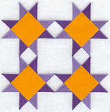 Evening Star Quilt Block - 4 Block - Lg