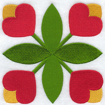 Hanover Tulip Quilt Block - Lg