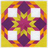 Ring Around the Star Quilt Block - Lg