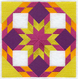 Ring Around the Star Quilt Block - Lg
