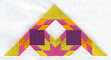 Ring Around the Star Quilt Block - Half - Lg