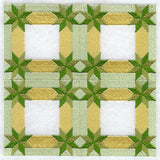 Diamonds in the Corners Quilt Block - 4 Block - Lg