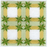 Diamonds in the Corners Quilt Block - 4 Block - Lg