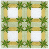 Diamonds in the Corners Quilt Block - 4 Block - Lg