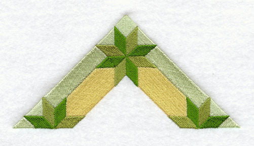 Diamonds in the Corners Quilt Block - Half - Lg