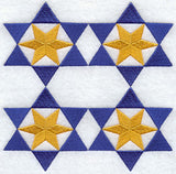 Star of the East Quilt Block - 4 Block - Lg