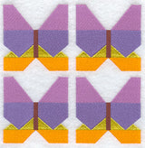 Butterfly Quilt Block - 4 Block - Lg