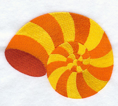 Nautilus Seashell Quilt Block - Lg