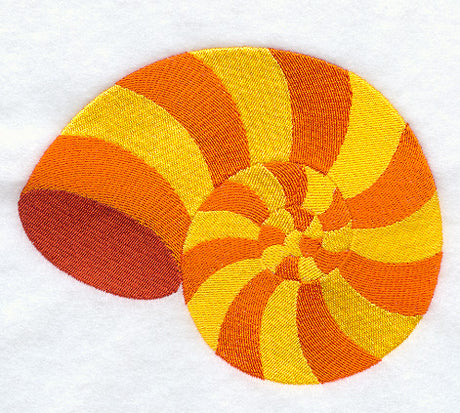 Nautilus Seashell Quilt Block - Lg