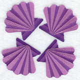 Seashell Quilt Block - 4 Block - Lg