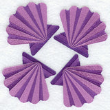 Seashell Quilt Block - 4 Block - Lg