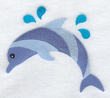 Dolphin Quilt Block - Lg
