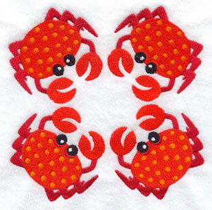 Crab Quilt Block - 4 Block - Lg