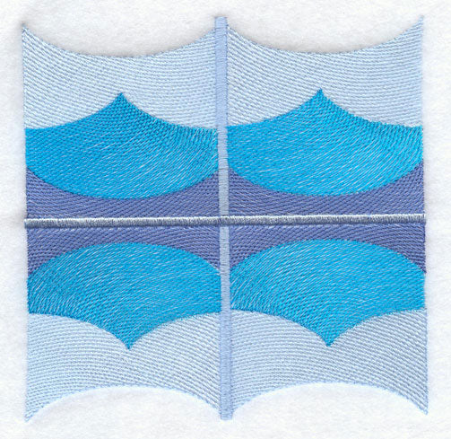 Wave Quilt Block - 4 Block - Lg