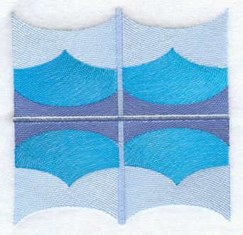 Wave Quilt Block - 4 Block - Lg