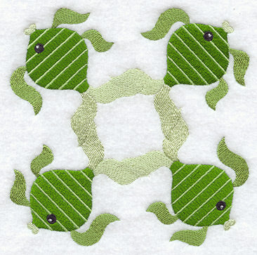 Goldfish Quilt Block - 4 Block - Lg