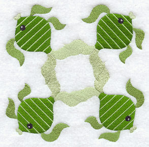 Goldfish Quilt Block - 4 Block - Lg