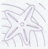 Starfish Quilting Square (Double Run)