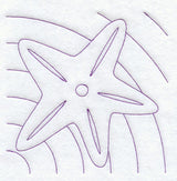 Starfish Quilting Square (Double Run)