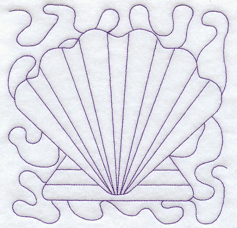 Seashell Quilting Square (Double Run)