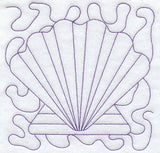 Seashell Quilting Square (Double Run)