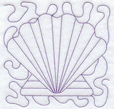 Seashell Quilting Square (Double Run)
