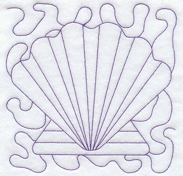 Seashell Quilting Square (Double Run)