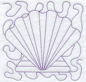 Seashell Quilting Square (Double Run)