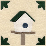Birdhouse 2 Quilt Block - Lg