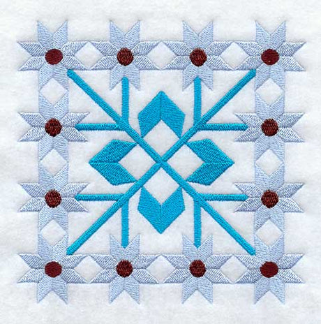 Sunflower II Quilt Block - 4 Block - Lg