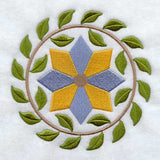 Virginia Wreath Quilt Block - Lg