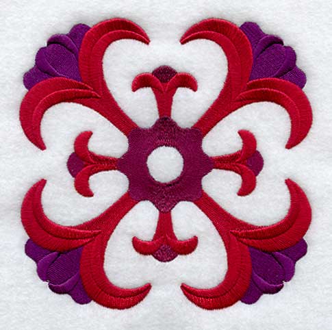 Tulips Quilt Block - Lg